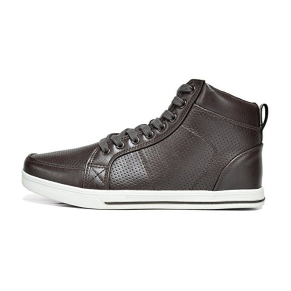 Mens "Alec" Fashion High Top Sneakers - Picture 3 of 5